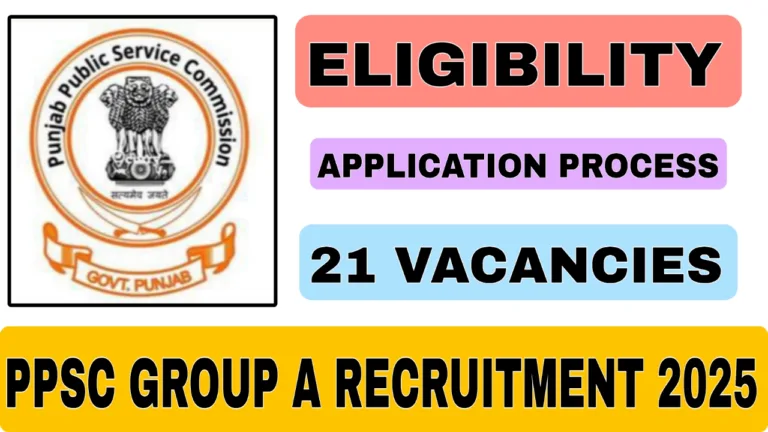 PPSC RECURETMENT 2025