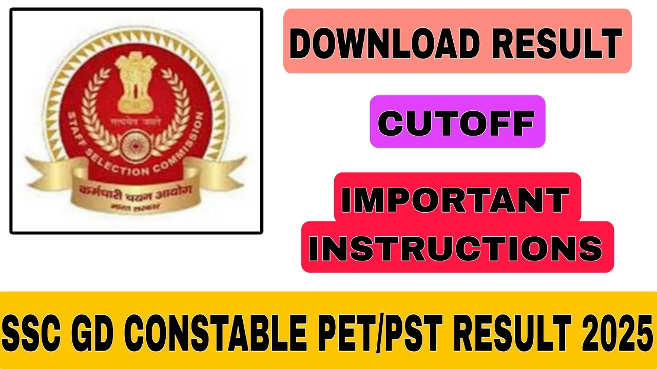SSC GD Constable PET and PST Result 2025
