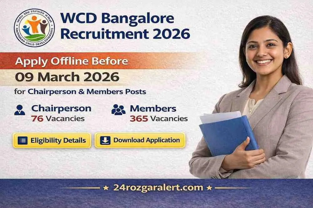 WCD Bangalore Recruitment 2026